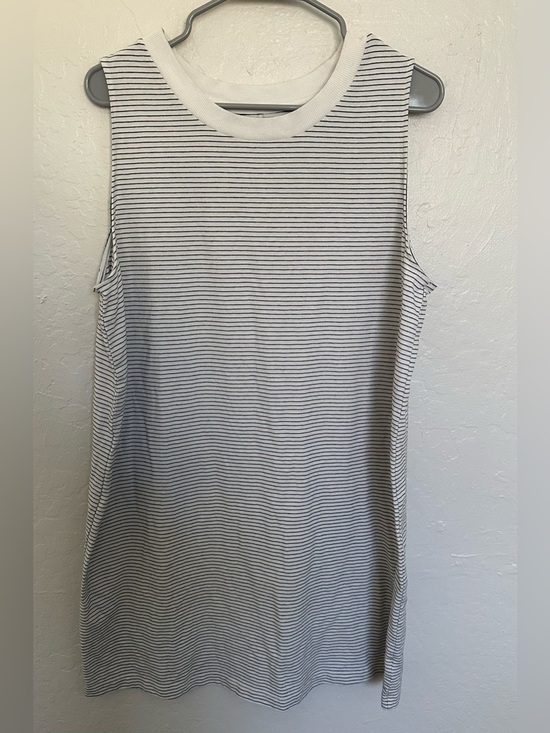 a new day Dresses & Skirts - A New Day Black & White Striped Sleeveless Dress - XXL